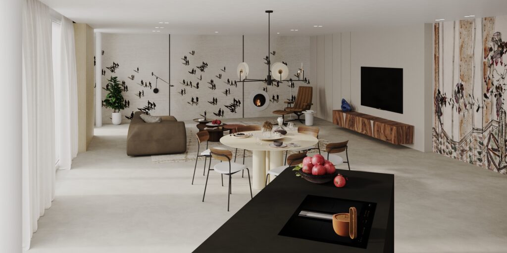Návrh interiéru luxusního penthouse Praha