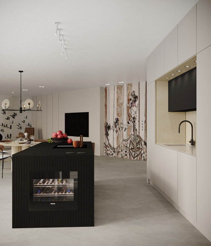 návrh interiéru Penthouse